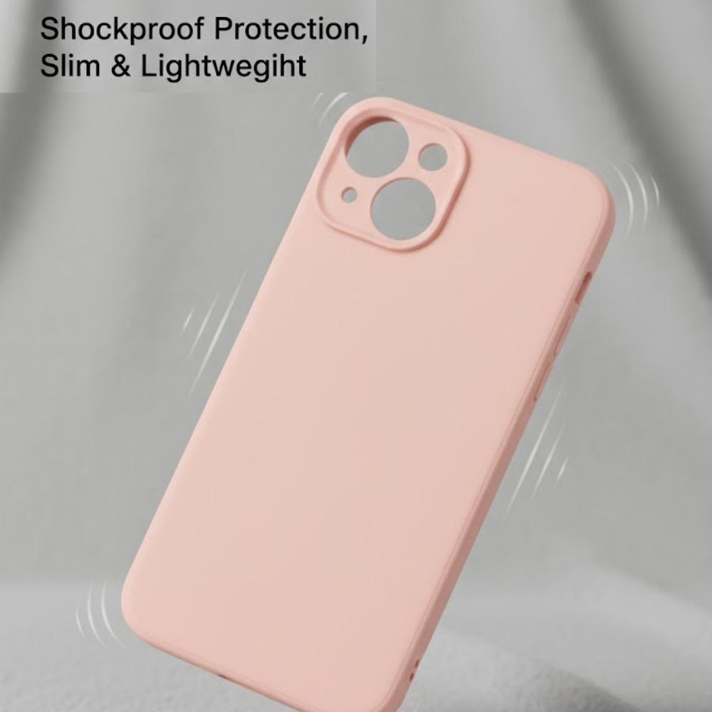 iPhone 14 Case with MagSafe, Clear Light Pink Matte Shockproof Slim Phone Case for iPhone 14 with Camera Protection