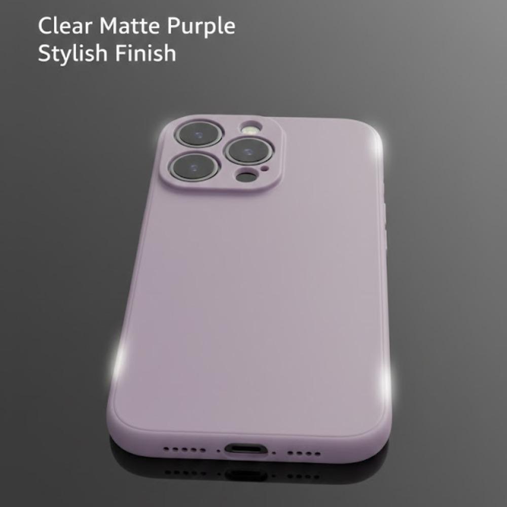 iPhone 15 Pro Max Case with MagSafe, Clear Purple Matte Shockproof Slim Phone Case for iPhone 15, Matte Protective Cover with Camera Protection