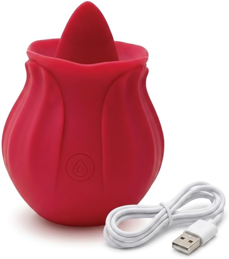 Veloura Rose Clitoral Stimulator, Rechargeable, Waterproof Personal Massager for Her