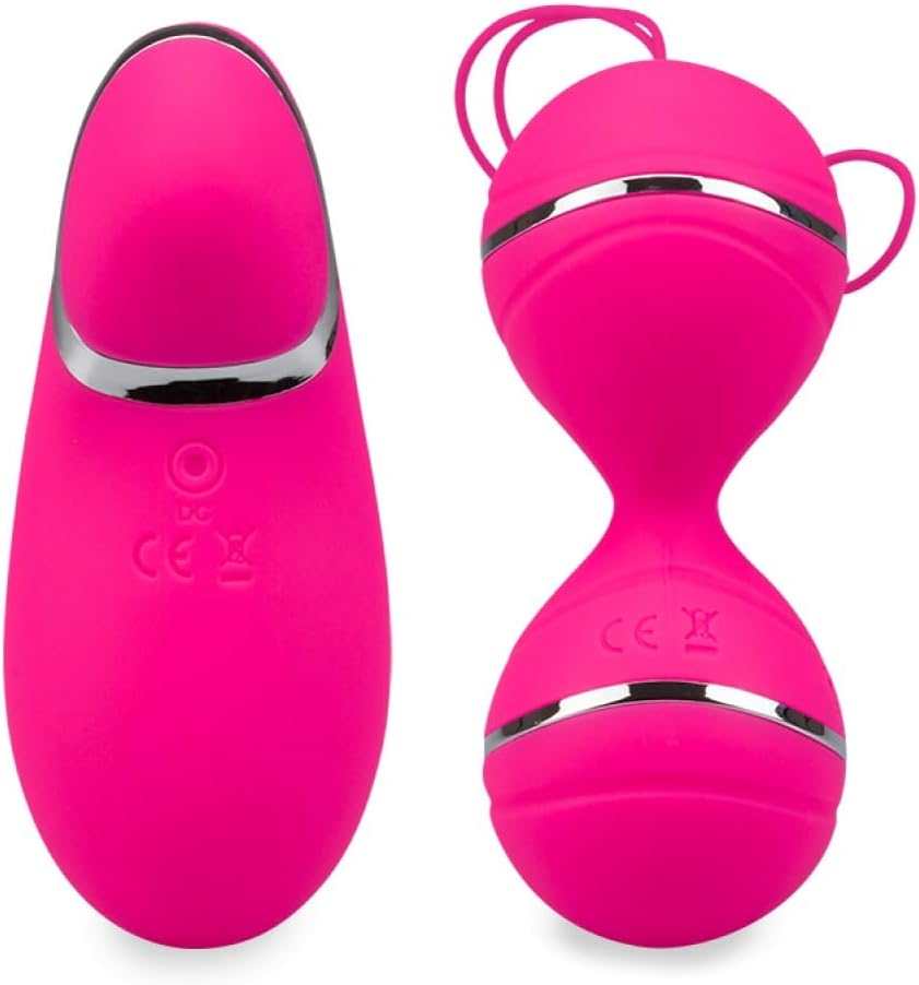 2 Wireless Remote Control Vibrating Egg Ball with Ball Vibrators for Her