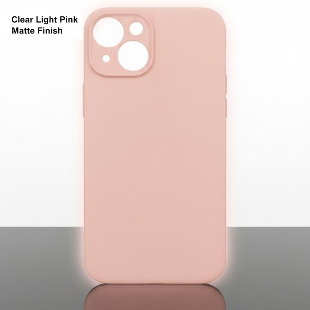 iPhone 14 Case with MagSafe, Clear Light Pink Matte Shockproof Slim Phone Case for iPhone 14 with Camera Protection