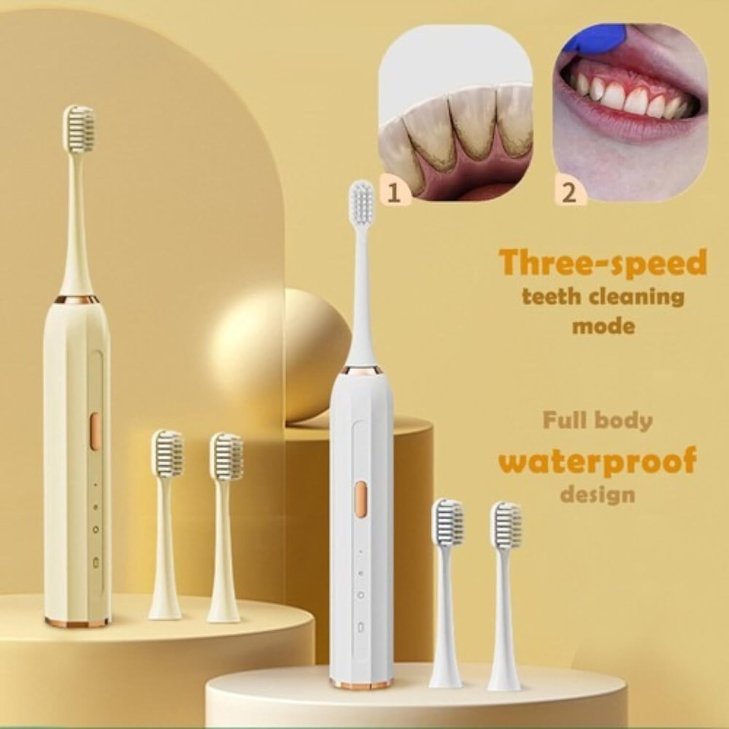 Sonic Electric Toothbrush for Adults – Rechargeable Ultrasonic Toothbrush