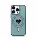 iPhone 15 Case with MagSafe, Glitter Shockproof Slim Protective Phone Case for iPhone 15, Clear Dark Blue Sparkle Cover with Camera Protection